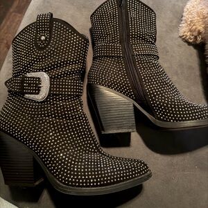 Rhinestone cowboy boots